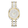 Thumbnail Image 1 of Ladies' Bulova Duality 1/10 CT. T.W. Diamond Two-Tone IP Watch with Mother-of-Pearl Dial (Model: 98X134)