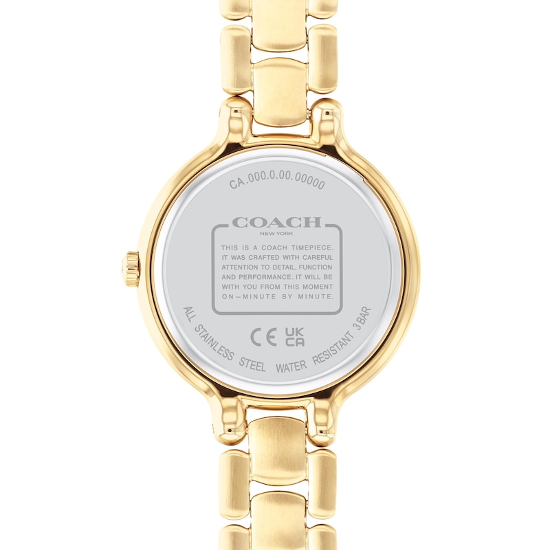 Ladies' Coach Chelsea Crystal Accent Gold-Tone IP Watch with Gold-Tone Dial (Model: 14504125)