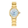 Thumbnail Image 1 of Ladies' Citizen Eco-Drive® L Mae Diamond Accent Gold-Tone Watch with Mother-of-Pearl Dial (Model: EM1062-57D)