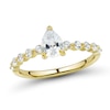 Thumbnail Image 1 of 1 CT. T.W. Pear-Shaped Diamond Station Engagement Ring in 14K Gold (I/I1)