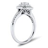 Thumbnail Image 2 of 5/8 CT. T.W. Princess-Cut Diamond Double Frame Engagement Ring in 14K White Gold