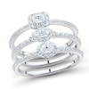 Thumbnail Image 1 of 3/4 CT. T.W. Multi-Shape Diamond Frame Stackable Ring Set in 14K White Gold