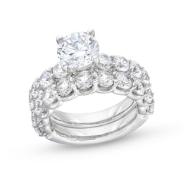 6 CT. T.W. Certified Lab-Created Diamond Bridal Set in 14K White Gold (F/VS2)