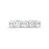 Thumbnail Image 4 of 2 CT. T.W. Certified Lab-Created Diamond Five Stone Wedding Band in 14K White Gold (F/VS2)