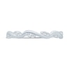 Thumbnail Image 4 of 1/8 CT. T.W. Marquise Multi-Diamond Slanted Wavy Stackable Band in 10K White Gold