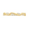 Thumbnail Image 3 of 1/8 CT. T.W. Marquise Multi-Diamond Slanted Wavy Stackable Band in 10K Gold