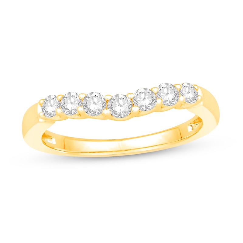 1 Ct. Seven Stone Contoured Wedding Ring