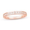 Thumbnail Image 1 of 1/5 CT. T.W. Diamond Channel Anniversary Band in 10K Rose Gold