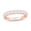 Thumbnail Image 1 of 1-1/4 CT. T.W. Certified Oval Diamond Anniversary Band in 14K Rose Gold (I/SI2)