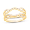 Thumbnail Image 1 of 1/4 CT. T.W. Diamond Crossover Loop Contour Solitaire Enhancer in 14K Gold