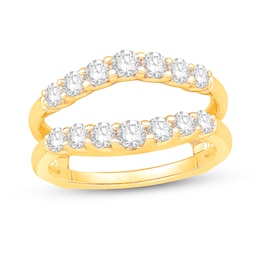 1 CT. T.W. Diamond Slight Contour Solitaire Enhancer in 14K Gold