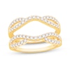 Thumbnail Image 1 of 3/4 CT. T.W. Diamond Crossover Loop Contour Solitaire Enhancer in 14K Gold