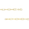 Thumbnail Image 3 of I.D. Paper Clip Chain Bracelet in 10K Gold - 7.5&quot;