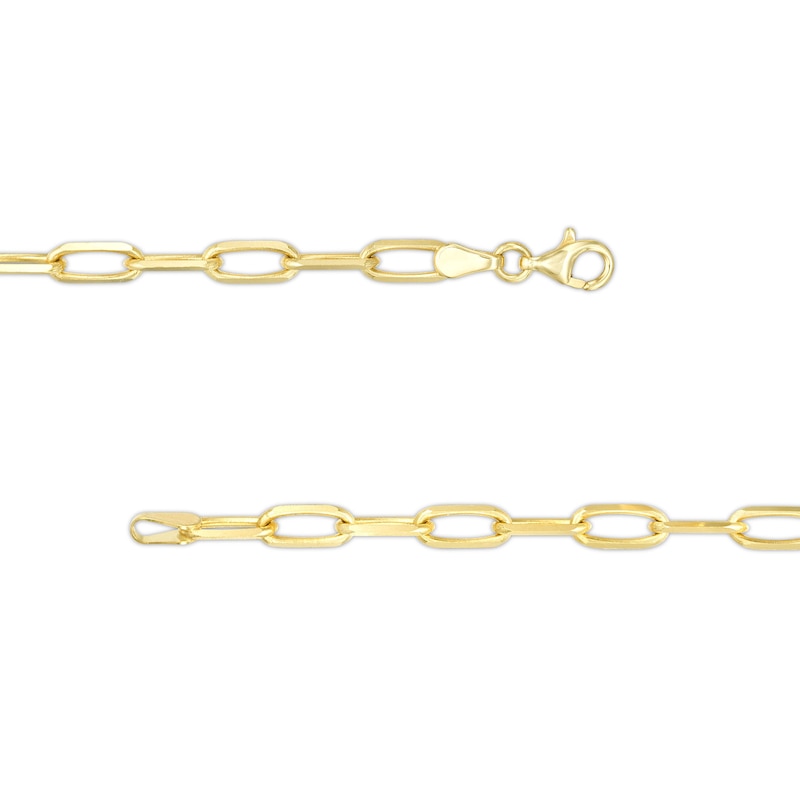 Main Image 3 of I.D. Paper Clip Chain Bracelet in 10K Gold - 7.5&quot;