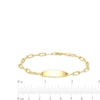 Thumbnail Image 4 of I.D. Paper Clip Chain Bracelet in 10K Gold - 7.5&quot;