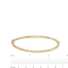 Thumbnail Image 3 of Oro Diamante™ Diamond-Cut Bangle in Hollow 14K Gold