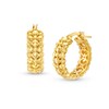 Thumbnail Image 1 of 14.0mm Nugget Hoop Earrings in 14K Gold