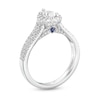 Thumbnail Image 2 of Vera Wang Love Collection 1-1/4 CT. T.W. Pear-Shaped Diamond Flower Frame Engagement Ring in 14K White Gold (I/SI2)