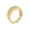 Thumbnail Image 2 of 1/2 CT. T.W. Diamond Double Step Edge Nine Stone Wedding Band in 10K Gold