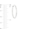 Thumbnail Image 3 of Endless 23.0mm Hoop Earrings in Hollow 14K White Gold