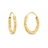 Thumbnail Image 0 of Diamond-Cut Endless 13.0mm Hoop Earrings in Hollow 14K Gold