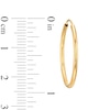 Thumbnail Image 3 of Endless 23.0mm Hoop Earrings in Hollow 14K Gold