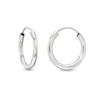 Thumbnail Image 0 of Endless 12.0mm Hoop Earrings in Hollow 14K White Gold