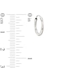 Thumbnail Image 2 of Endless 12.0mm Hoop Earrings in Hollow 14K White Gold