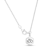 Thumbnail Image 2 of Enchanted Disney 1/6 CT. T.W. Diamond Script Necklace in Sterling Silver