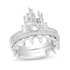 Thumbnail Image 1 of Enchanted Disney 1/5 CT. T.W. Diamond Castle Ring Set in Sterling Silver