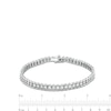 Thumbnail Image 3 of Men's 5 CT. T.W. Certified Lab-Created Diamond Tennis Bracelet in 14K White Gold (F/SI2) - 8.5"