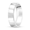 Thumbnail Image 2 of 6.0mm Engravable Flat Square-Edged Wedding Band in 14K White Gold (1 Line)