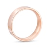 Thumbnail Image 3 of 6.0mm Engravable Flat Square-Edged Wedding Band in 14K Rose Gold (1 Line)