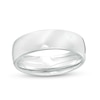 Thumbnail Image 1 of 6.5mm Engravable Euro-Fit Wedding Band in 14K White Gold (1 Line)