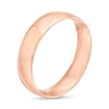 Thumbnail Image 3 of Men's 5.0mm Engravable Low Dome Comfort-Fit Wedding Band in 14K Rose Gold (1 Line)