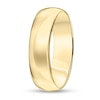 Thumbnail Image 1 of 6.0mm Engravable Low Dome Comfort-Fit Wedding Band in 14K Gold (1 Line)