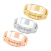 Thumbnail Image 2 of Men's 6.0mm Engravable Flat Square-Edged Wedding Band in 14K Gold (1 Line)