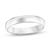 Thumbnail Image 0 of 4.0mm Engravable Low Dome Comfort-Fit Wedding Band in 14K White Gold (1 Line)