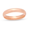 Thumbnail Image 0 of 4.0mm Engravable Low Dome Comfort-Fit Wedding Band in 14K Rose Gold (1 Line)