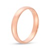 Thumbnail Image 3 of 4.0mm Engravable Low Dome Comfort-Fit Wedding Band in 14K Rose Gold (1 Line)