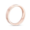 Thumbnail Image 3 of 4.0mm Engravable Flat Square-Edged Wedding Band in 14K Rose Gold (1 Line)