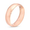 Thumbnail Image 3 of 6.0mm Engravable Low Dome Comfort-Fit Wedding Band in 10K Rose Gold (1 Line)