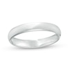 Thumbnail Image 1 of 3.0mm Engravable Low Dome Comfort-Fit Wedding Band in 10K White Gold (1 Line)