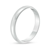 Thumbnail Image 3 of 3.0mm Engravable Low Dome Comfort-Fit Wedding Band in 10K White Gold (1 Line)