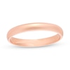 Thumbnail Image 0 of 3.0mm Engravable Low Dome Comfort-Fit Wedding Band in 10K Rose Gold (1 Line)