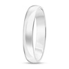 Thumbnail Image 1 of 4.0mm Engravable Low Dome Comfort-Fit Wedding Band in 10K White Gold (1 Line)