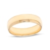 Thumbnail Image 1 of 6.0mm Engravable Low Dome Comfort-Fit Wedding Band in 10K Gold (1 Line)