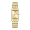 Thumbnail Image 0 of Ladies' Caravelle by Bulova Crystal Accent Gold-Tone Watch with Rectangular Champagne Dial (Model:45L192)