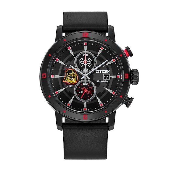 Citizen Eco-DriveÂ® Star Warsâ¢ Darth Vaderâ¢ Black Strap Chronograph Watch with Black Dial (Model: CA0769-04W)