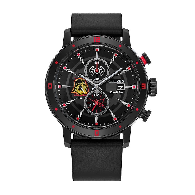 Main Image 1 of Citizen Eco-Drive® Star Wars™ Darth Vader™ Black Strap Chronograph Watch with Black Dial (Model: CA0769-04W)